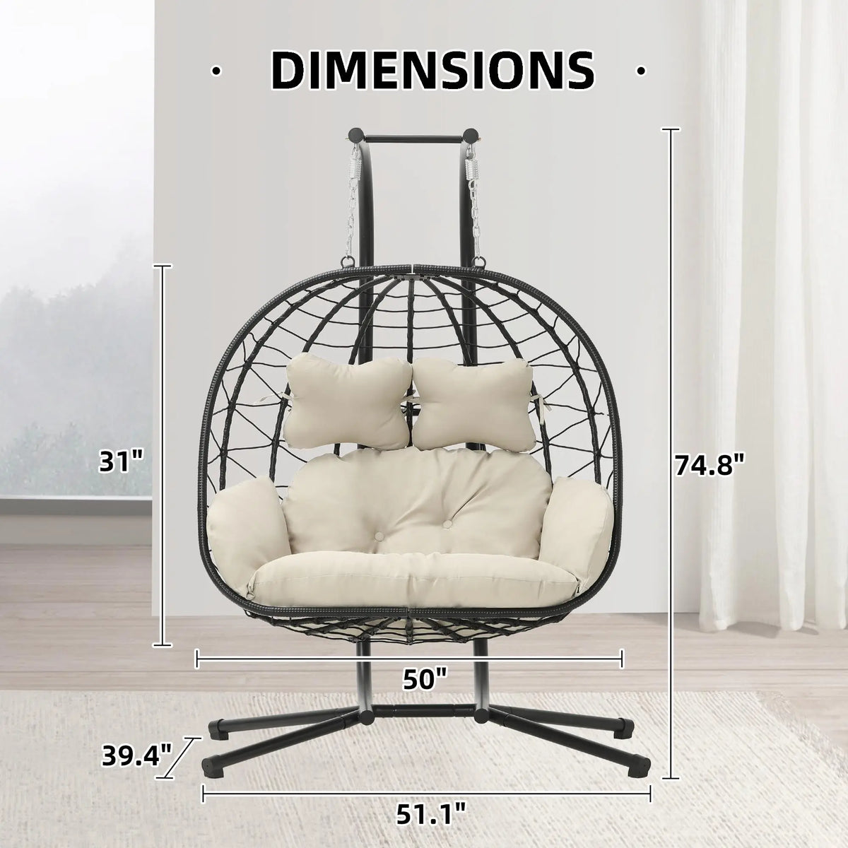 Silla Colgante Doble Riwengo