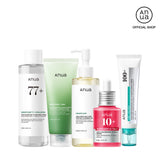 [Anua] Viral Ultimate Glass Skin Bundle | Salmon PDRN Cream + Niacinamide Serum + Double Cleansing + Heartleaf Toner + Daily Lotion | Daily Korean Skincare Kit Hydrating Calming