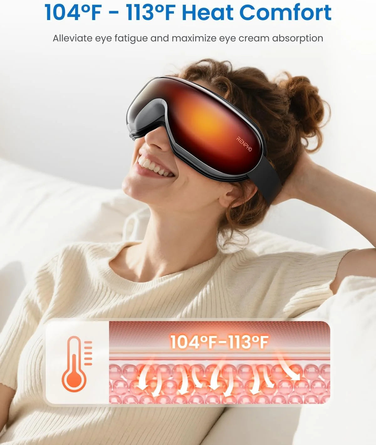 Masajeador de Ojos con Calor y Vibración