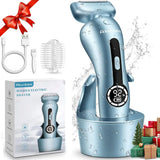 Akunbem Electric Shaver for Women Best Electric Razor for Womens Bikini Legs Underarm Public Hairs Rechargeable Trimmer with Detachable Head Cordless Wet Dry Use Precise Safe Christmas Gift New Year Gift Shaving Waterproof