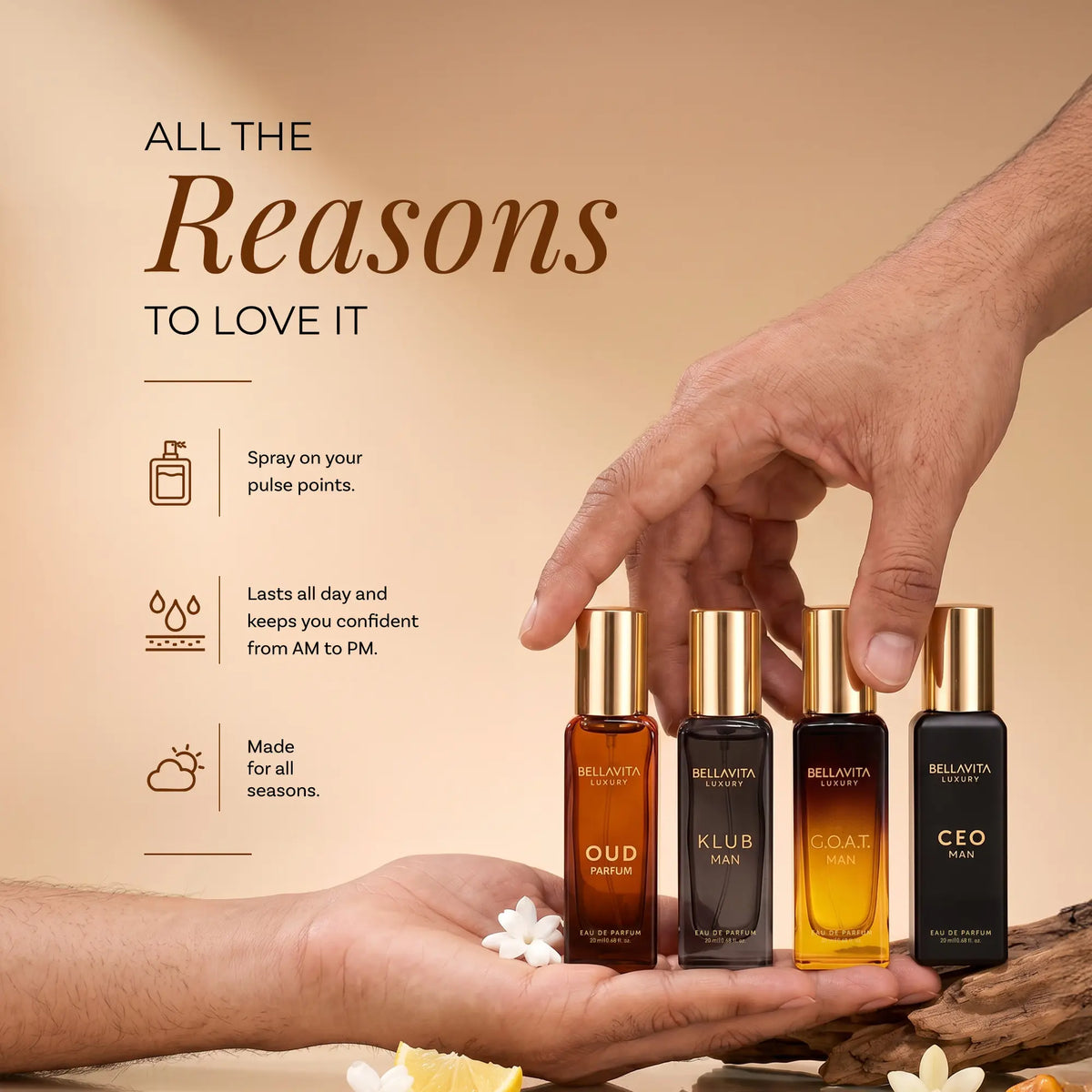 Set de Perfumes Bellavita para Hombre