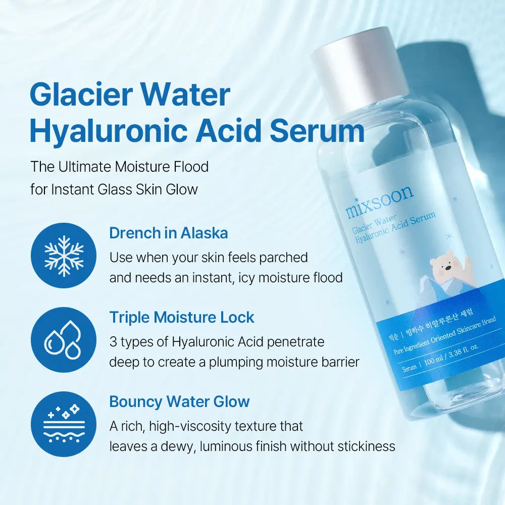 [Mixsoon Official] Hydration Full Care Set | Bean + Centella + Hyaluronic Acid + Soybean Milk | 6-Step Daily Glass Skin Routine | Vegan-Certified Korean Skincare Set