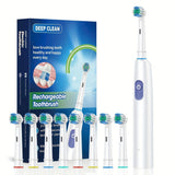 Cepillo Dental Eléctrico + 8 Cabezales