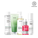[Anua] Viral Ultimate Glass Skin Bundle | Salmon PDRN Cream + Niacinamide Serum + Double Cleansing + Heartleaf Toner + Daily Lotion | Daily Korean Skincare Kit Hydrating Calming