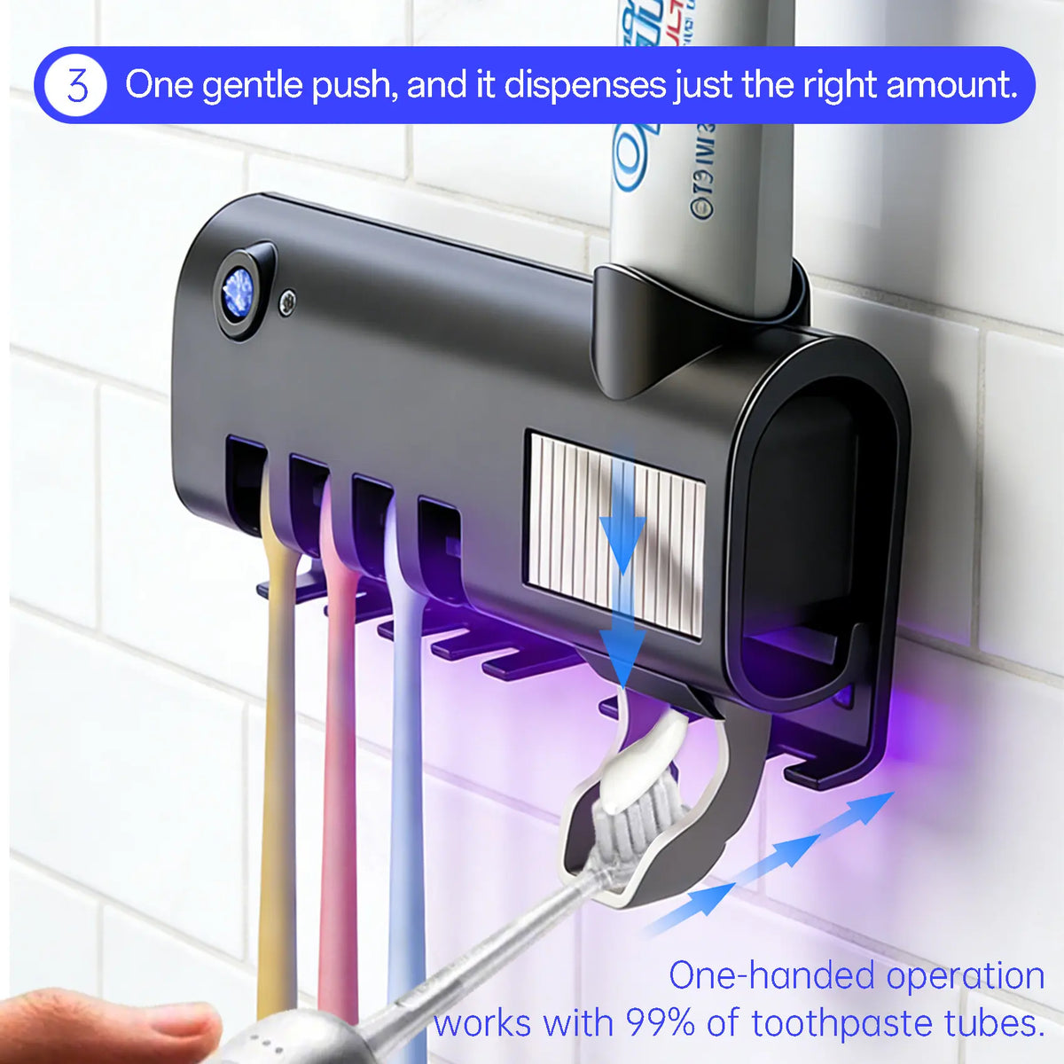 Portacepillos Inteligente con Dispensador