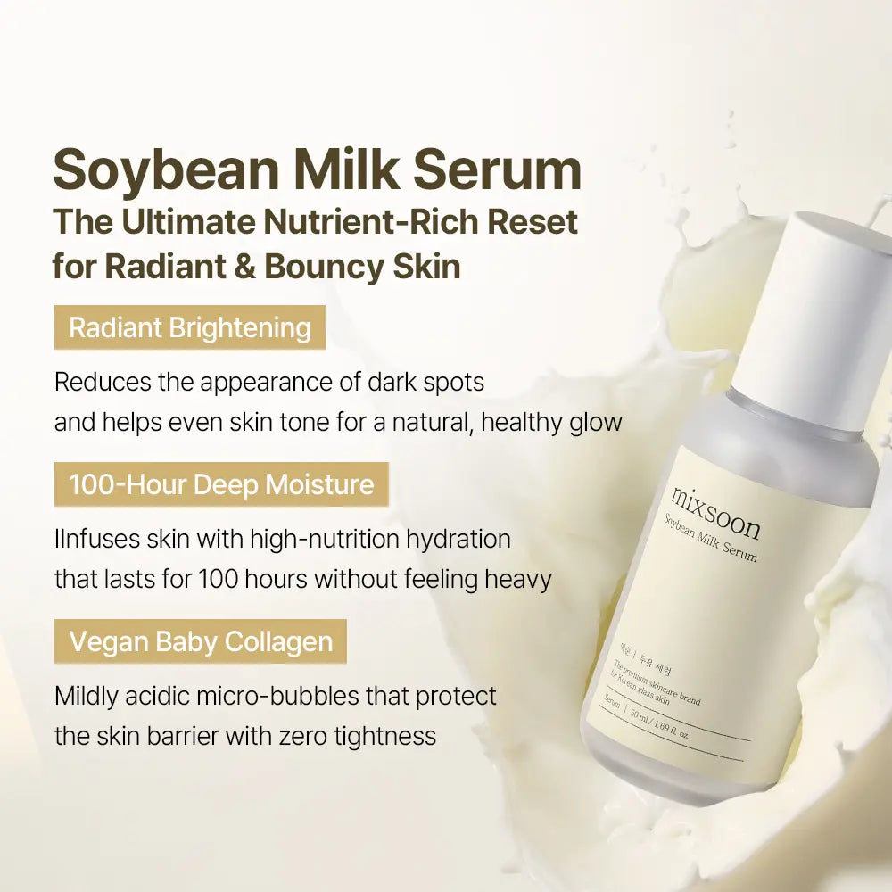 [Mixsoon Official] Hydration Full Care Set | Bean + Centella + Hyaluronic Acid + Soybean Milk | 6-Step Daily Glass Skin Routine | Vegan-Certified Korean Skincare Set