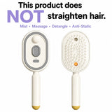 Cepillo Masajeador Eléctrico con Spray para Cabello