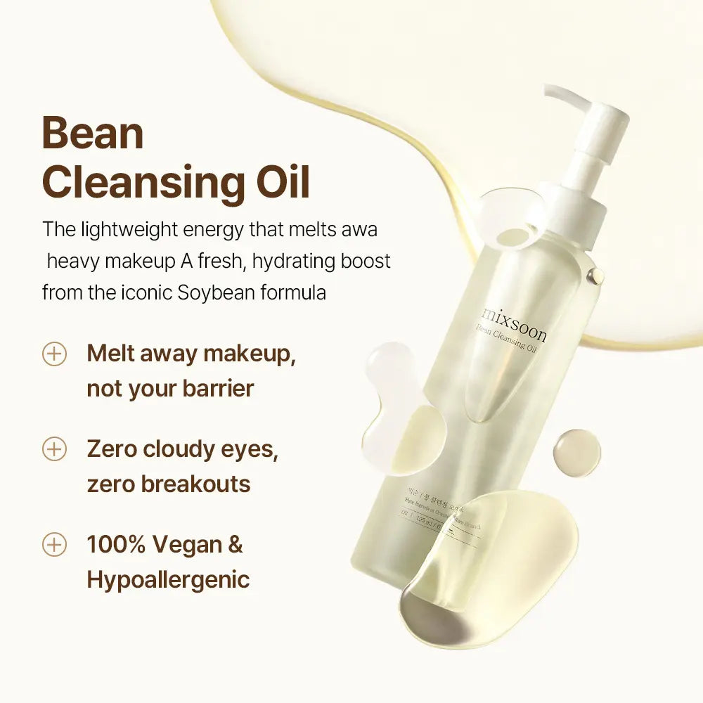 [Mixsoon Official] Hydration Full Care Set | Bean + Centella + Hyaluronic Acid + Soybean Milk | 6-Step Daily Glass Skin Routine | Vegan-Certified Korean Skincare Set