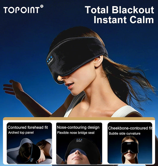 Antifaz para Dormir con Audio Bluetooth