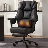 Dowinx Ergonomic Office Chair - Big & Tall Executive Desk Chair with Pocket Spring Lumbar Support, High-Back Adjustable Gaming Chair, Removable Footrest & 3D Armrests