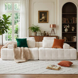 Corduroy Cloud Modular Sectional Sofa, Vacuum Compressed Pet Friendly Boneless Cloud Couch, Cozy Comfy Loveseat Sofa, Ideal for Living Room & Small Apartment, Free Gifts Included, Summer Vibe Home Furniture Campingessentials