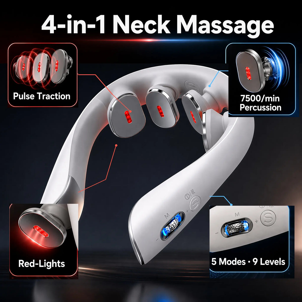 Masajeador de Cuello con Calor SKG K5-3 Pro