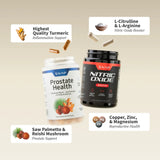 Ultimate Men'S Health Bundle - Snap Supplements - Nitric Oxide Booster 60Ct + Prostate Health Bundle - Natural Supplement Capsules - Support Blood Circulation & Prostate Health