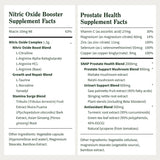 Ultimate Men'S Health Bundle - Snap Supplements - Nitric Oxide Booster 60Ct + Prostate Health Bundle - Natural Supplement Capsules - Support Blood Circulation & Prostate Health