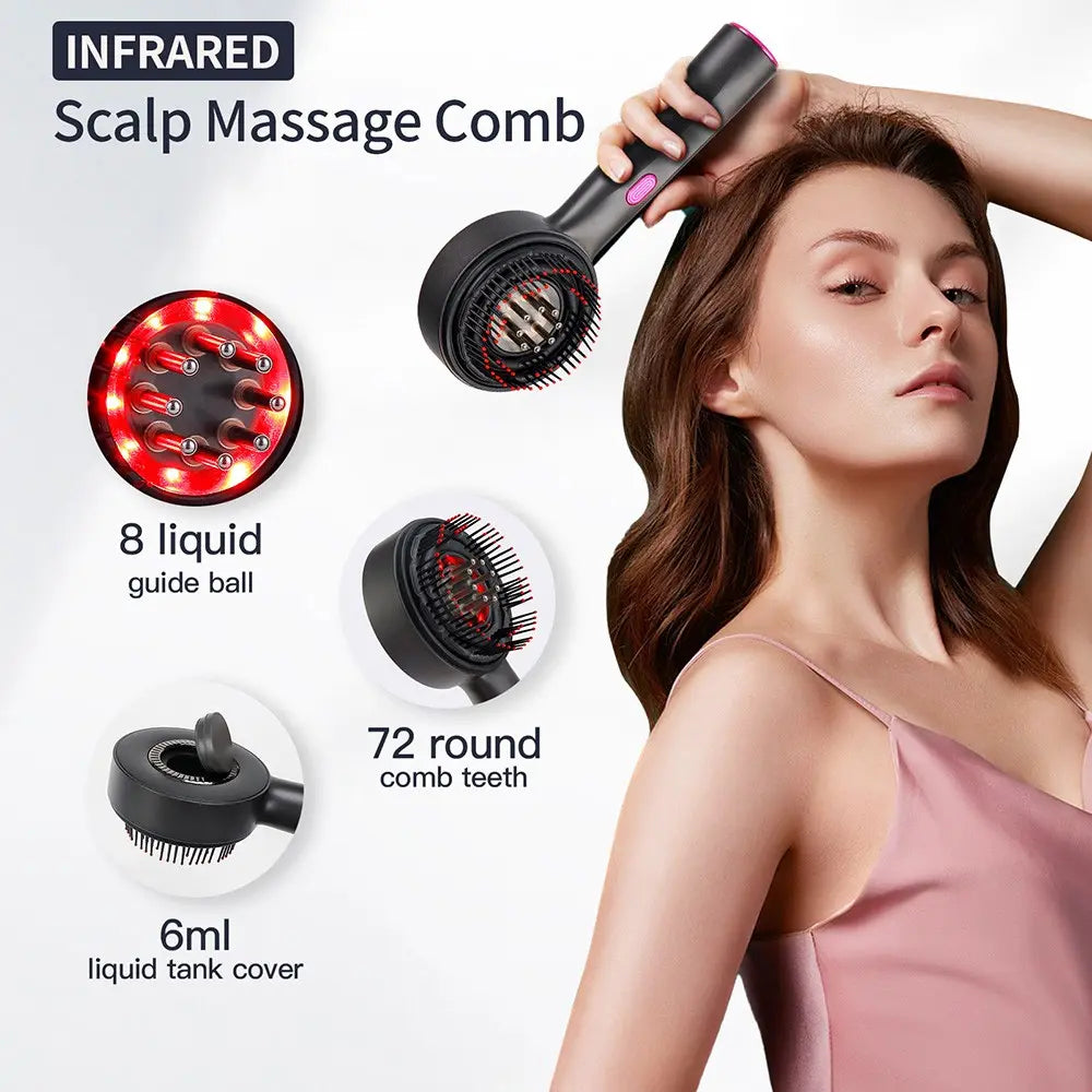 Electric Scalp Massager (With Gift Box), Rechargeable Handheld Hair Scalp Massager with 3 Modes, Scalp Scrubber and Stimulator for Home and Travel, Portable Massagers