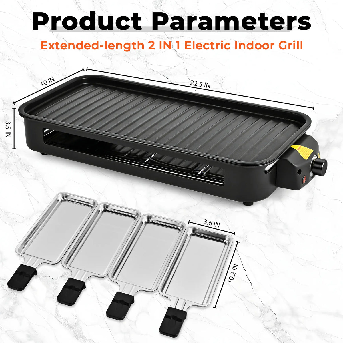 Parrilla eléctrica 2 en 1 Pukomc