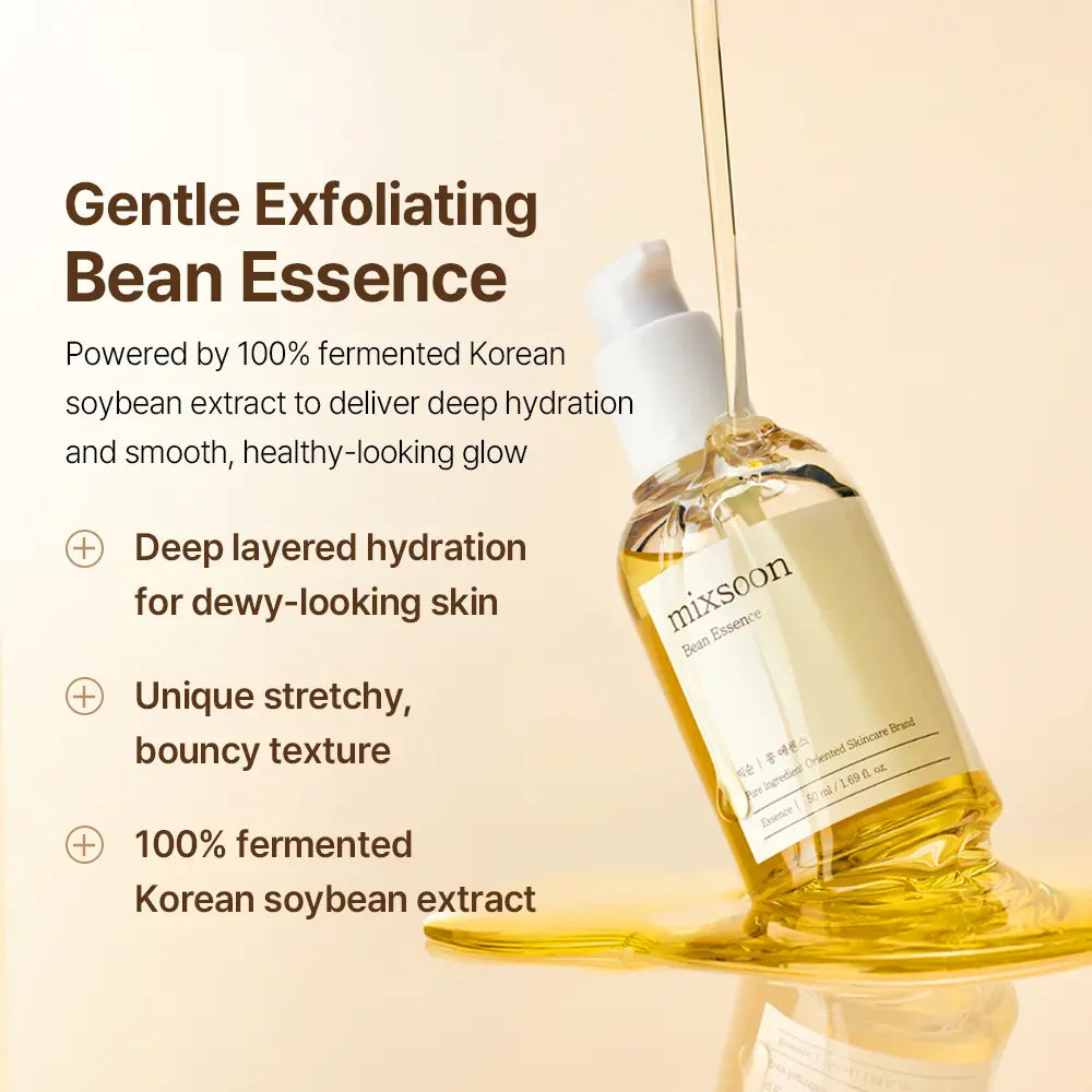 [Mixsoon Official] Hydration Full Care Set | Bean + Centella + Hyaluronic Acid + Soybean Milk | 6-Step Daily Glass Skin Routine | Vegan-Certified Korean Skincare Set
