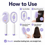 Cepillo Masajeador Eléctrico con Spray para Cabello