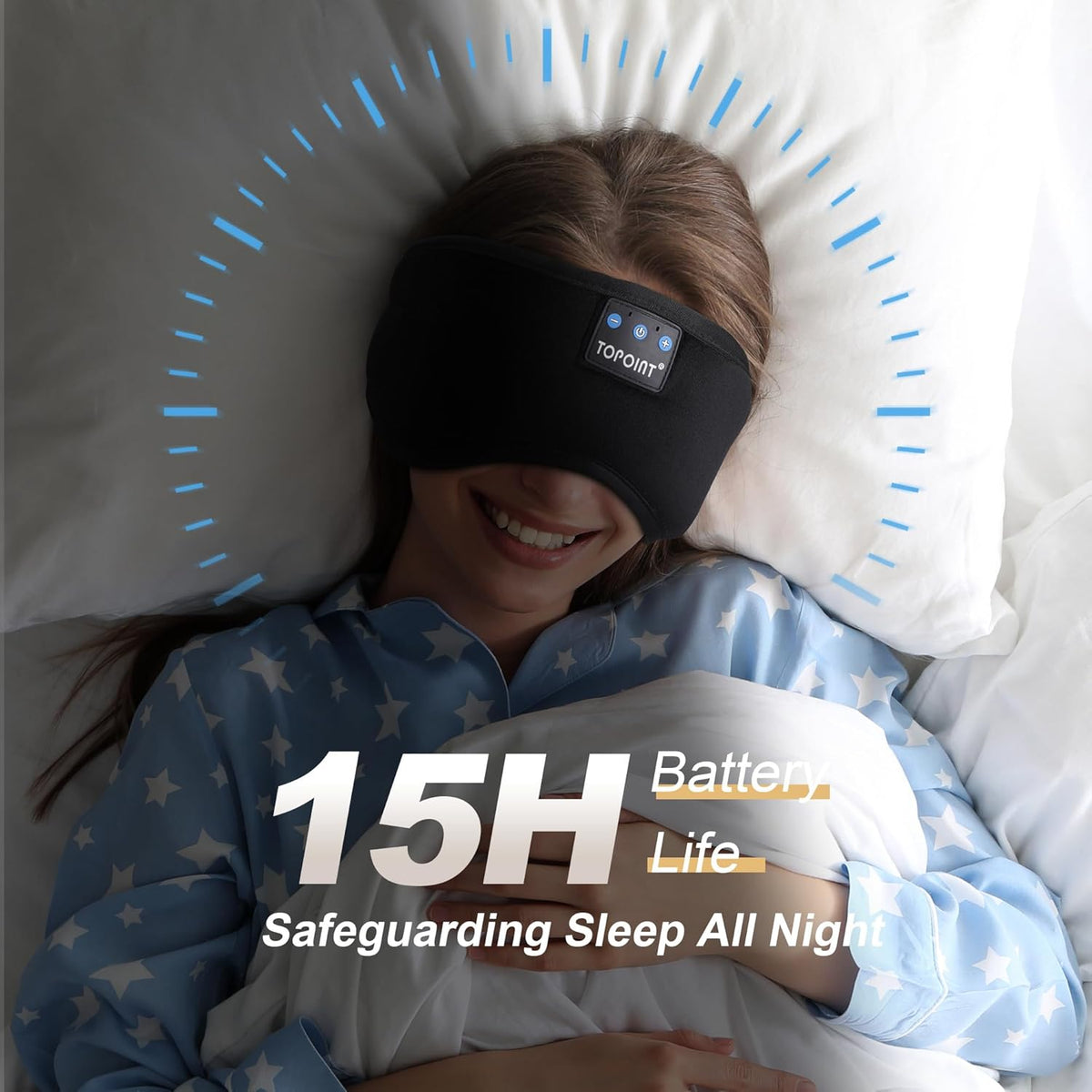Antifaz para Dormir con Audio Bluetooth
