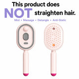Cepillo Masajeador Eléctrico con Spray para Cabello