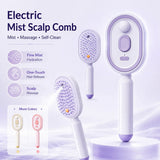 Cepillo Masajeador Eléctrico con Spray para Cabello