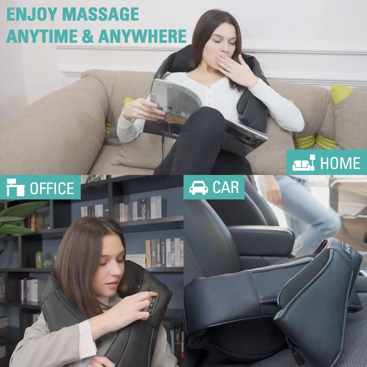 Masajeador Shiatsu de Cuello y Espalda