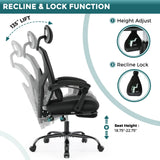 Silla Ergonómica de Oficina con Reposapiés