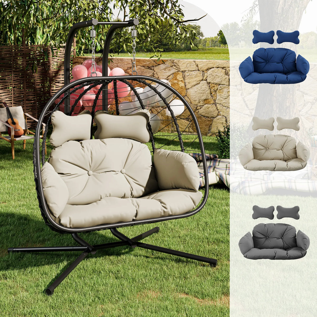 Silla Colgante Doble Riwengo