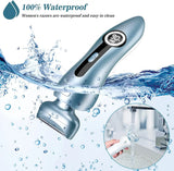 Akunbem Electric Shaver for Women Best Electric Razor for Womens Bikini Legs Underarm Public Hairs Rechargeable Trimmer with Detachable Head Cordless Wet Dry Use Precise Safe Christmas Gift New Year Gift Shaving Waterproof