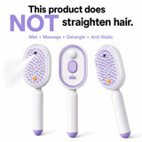 Cepillo Masajeador Eléctrico con Spray para Cabello