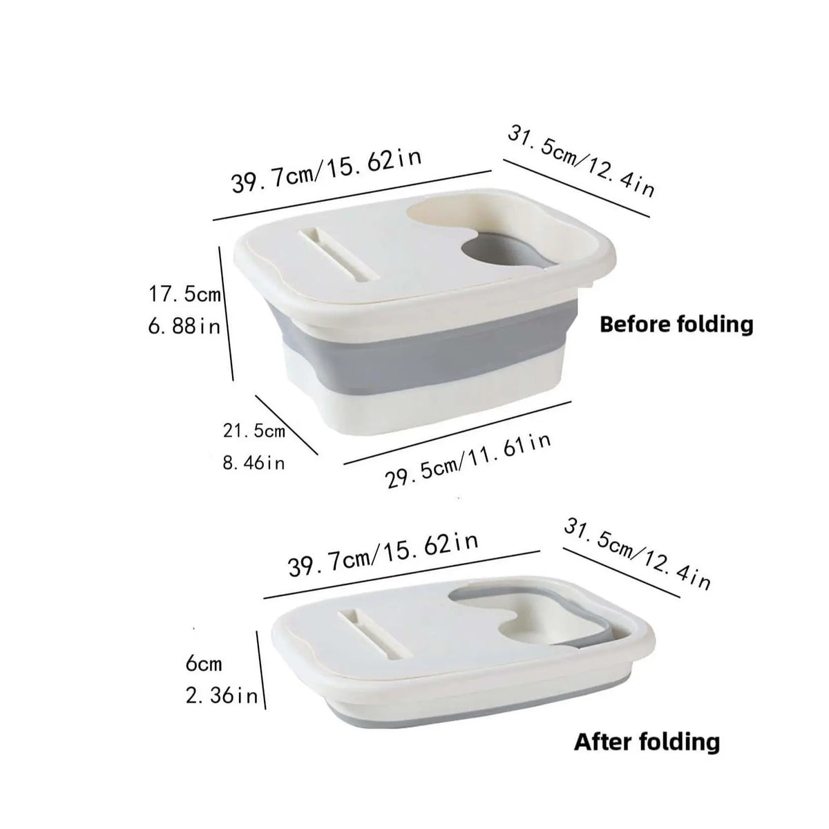 Portable Foot Bath Basin, Collapsible Foot Bath, 1 Count Foldable Massage Foot Bath Tub with Phone Holder, Foot Spa Basin for Home Use, Home Essentials, Mom Birthday Gifts