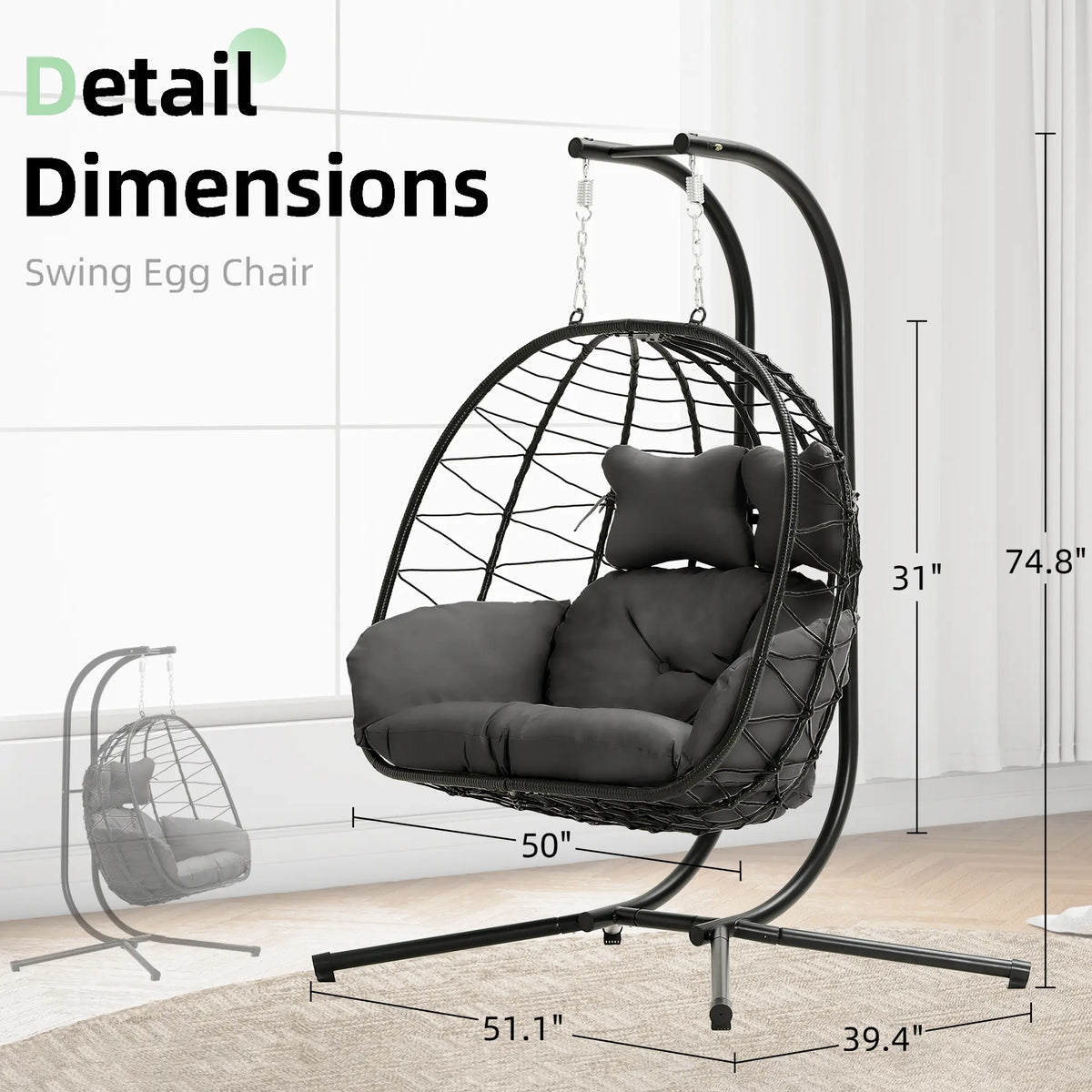 Silla Colgante Doble Riwengo
