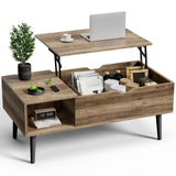 Mesa de Centro con Compartimento Oculto