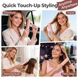 CONLWIN 2026 New Cordless Hair Straightener Brush, Portable for Travel Touch-Ups,Oil Nourished Salon Straightening Brush, Negative Ions Anti-Frizz, anti Scalding Ceramic Hot Comb with 3 Heat & Safety Lock,Dorm Essentials