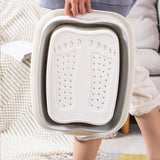 Portable Foot Bath Basin, Collapsible Foot Bath, 1 Count Foldable Massage Foot Bath Tub with Phone Holder, Foot Spa Basin for Home Use, Home Essentials, Mom Birthday Gifts