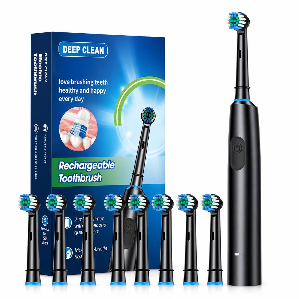 Cepillo Dental Eléctrico + 8 Cabezales