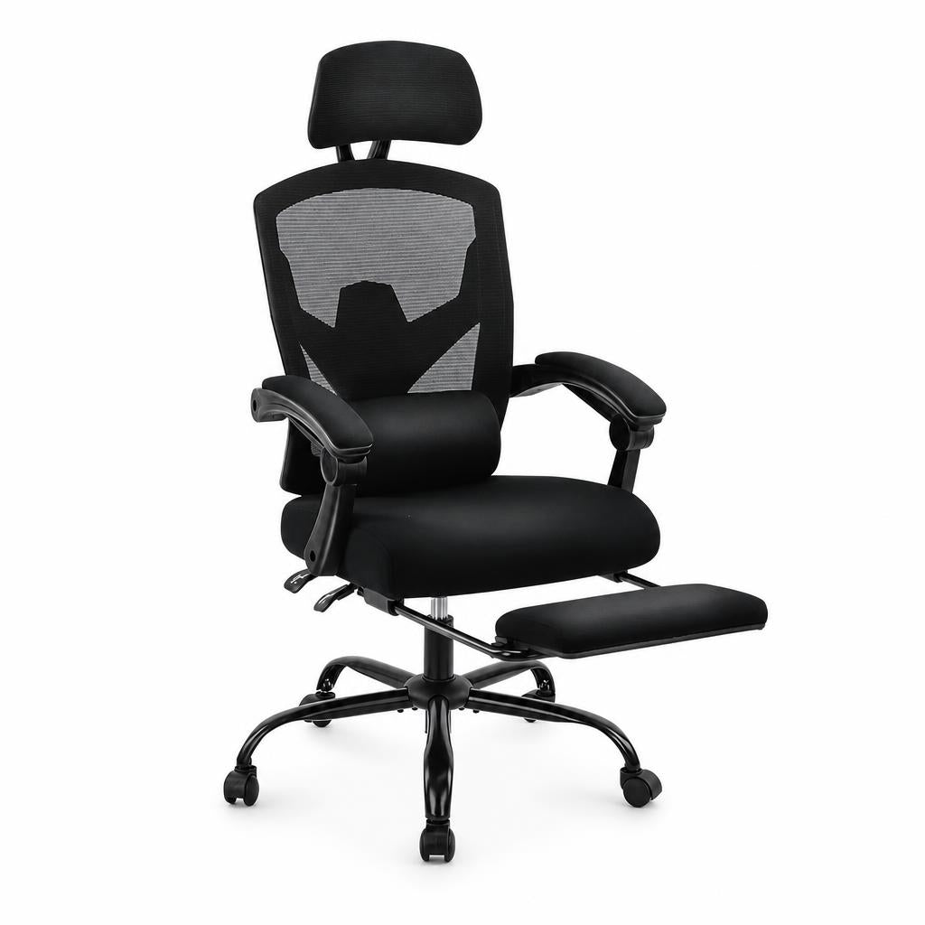 Silla Ergonómica de Oficina con Reposapiés